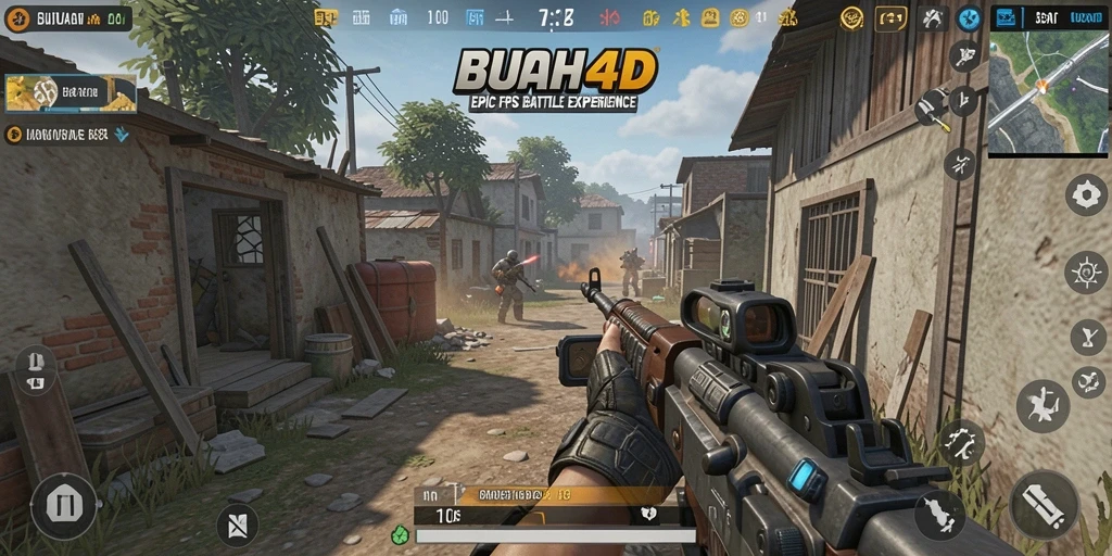Tampilan seru dan intens dari gameplay BUAH4D yang menegangkan.