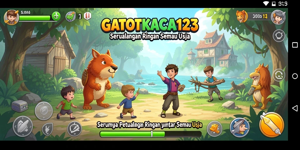 Tangkapan layar gameplay seru dari GATOTKACA123.