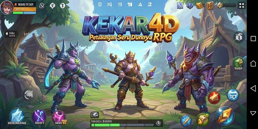 Tangkapan layar utama KEKAR4D menampilkan aksi pertempuran yang mendebarkan.