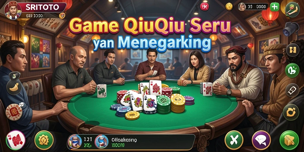 Tampilan gameplay QiuQiu yang mendebarkan dan seru.