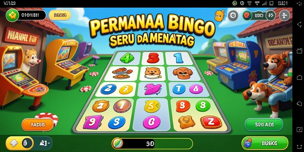 Tampilan gameplay Bingo yang seru dan interaktif di V21.